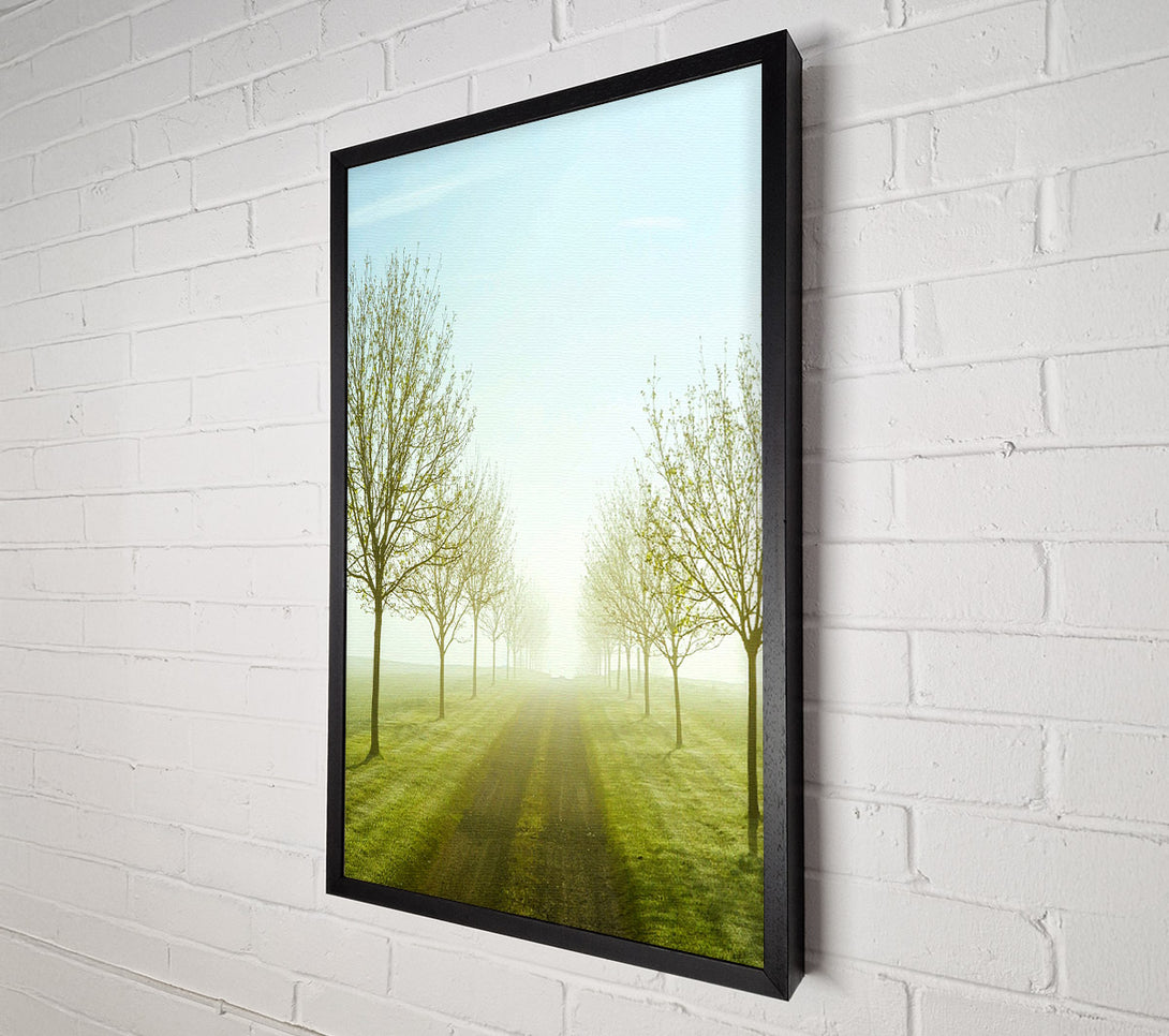  A Canvas Print of Foggy Road Canvas Art