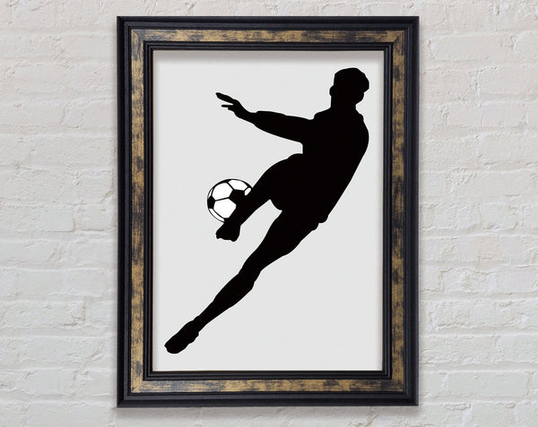 Footballer Framed Print