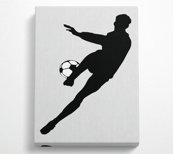  A Canvas Print of Footballer Canvas Print