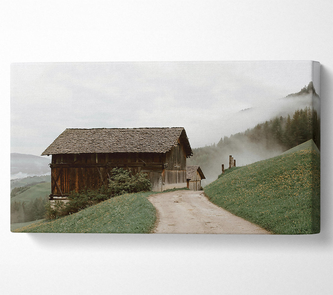  A Canvas Print of Brown Mountain Mist Canvas Art