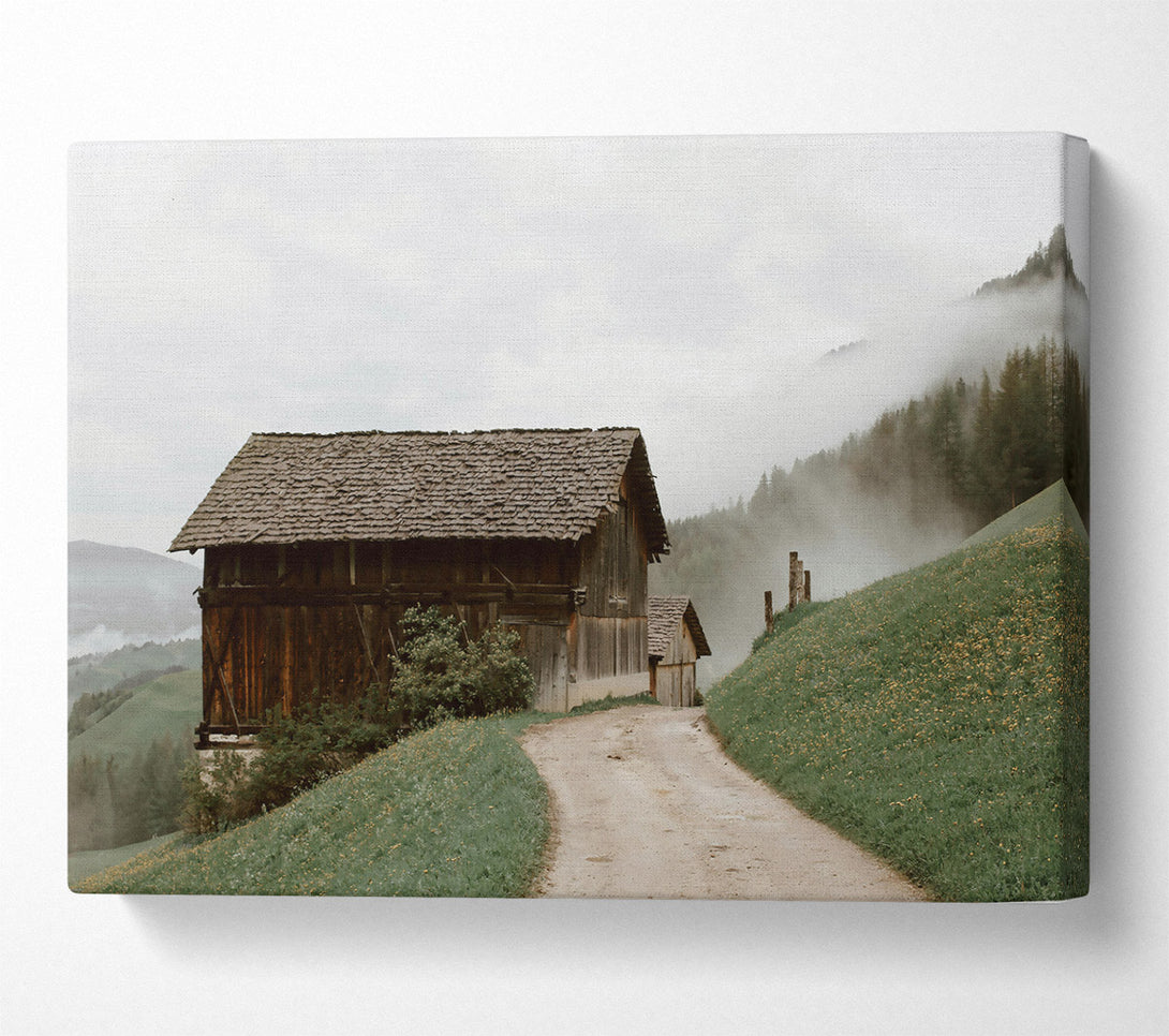  A Canvas Print of Brown Mountain Mist Canvas Art