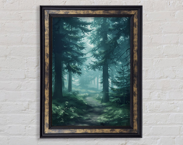 Forest Greens Framed Print