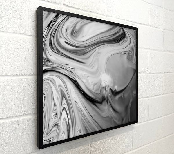 Silver Swirling Abstract