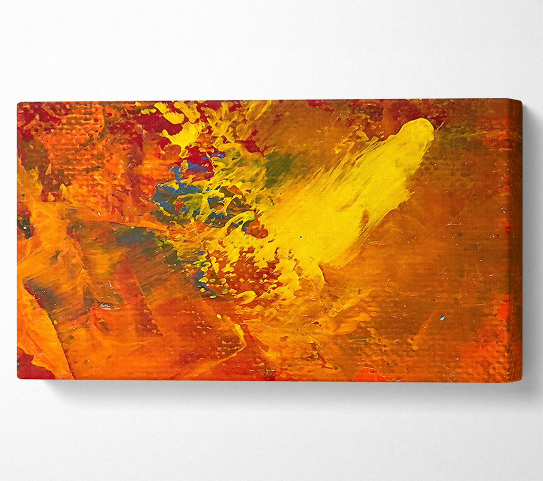  A Canvas Print of Golden Burst Of Color Canvas Art