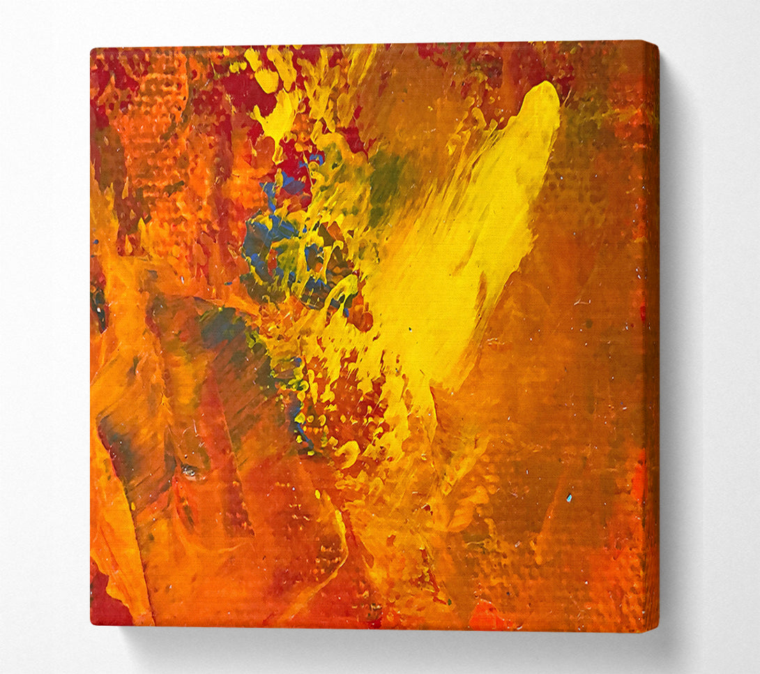  A Canvas Print of Golden Burst Of Color Canvas Art