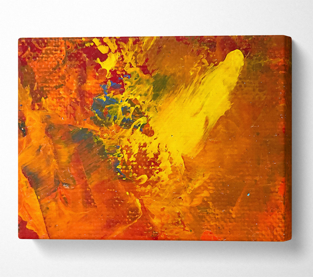  A Canvas Print of Golden Burst Of Color Canvas Art