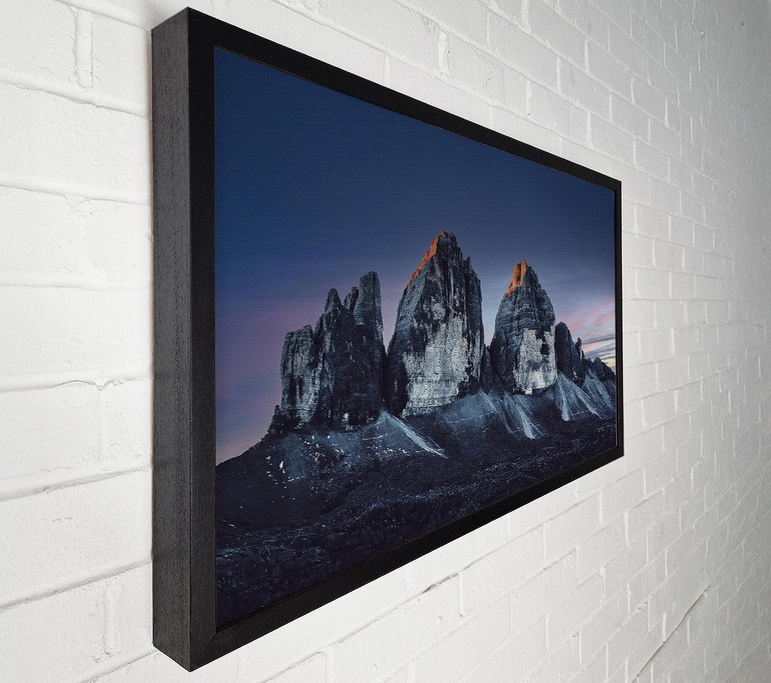  A Canvas Print of Blue Dusk Peaks Canvas Wall Art