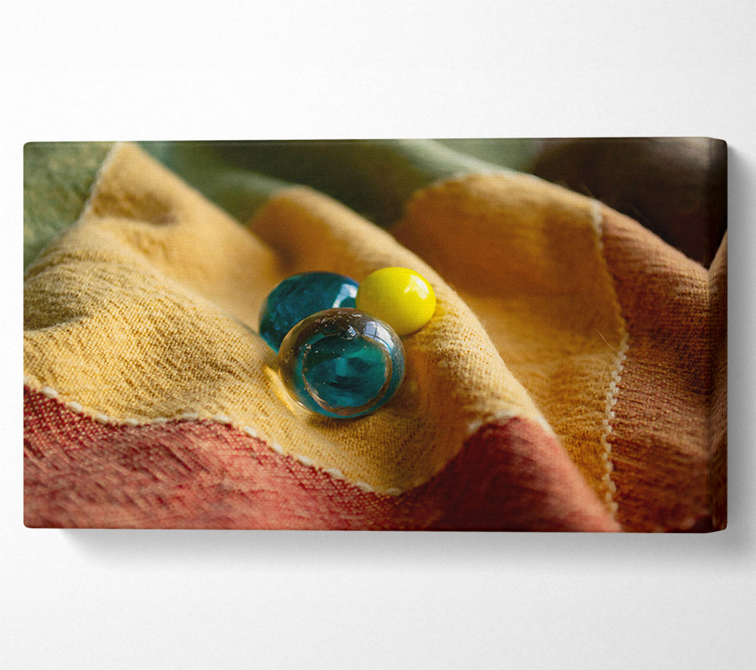  A Canvas Print of Teal Glass Reflections Canvas Wall Art