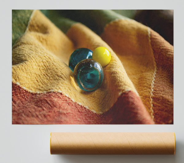 Teal Glass Reflections Giclee Print