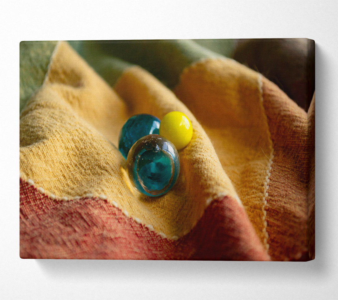  A Canvas Print of Teal Glass Reflections Canvas Wall Art