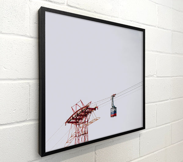 Red Cable Car Ascent