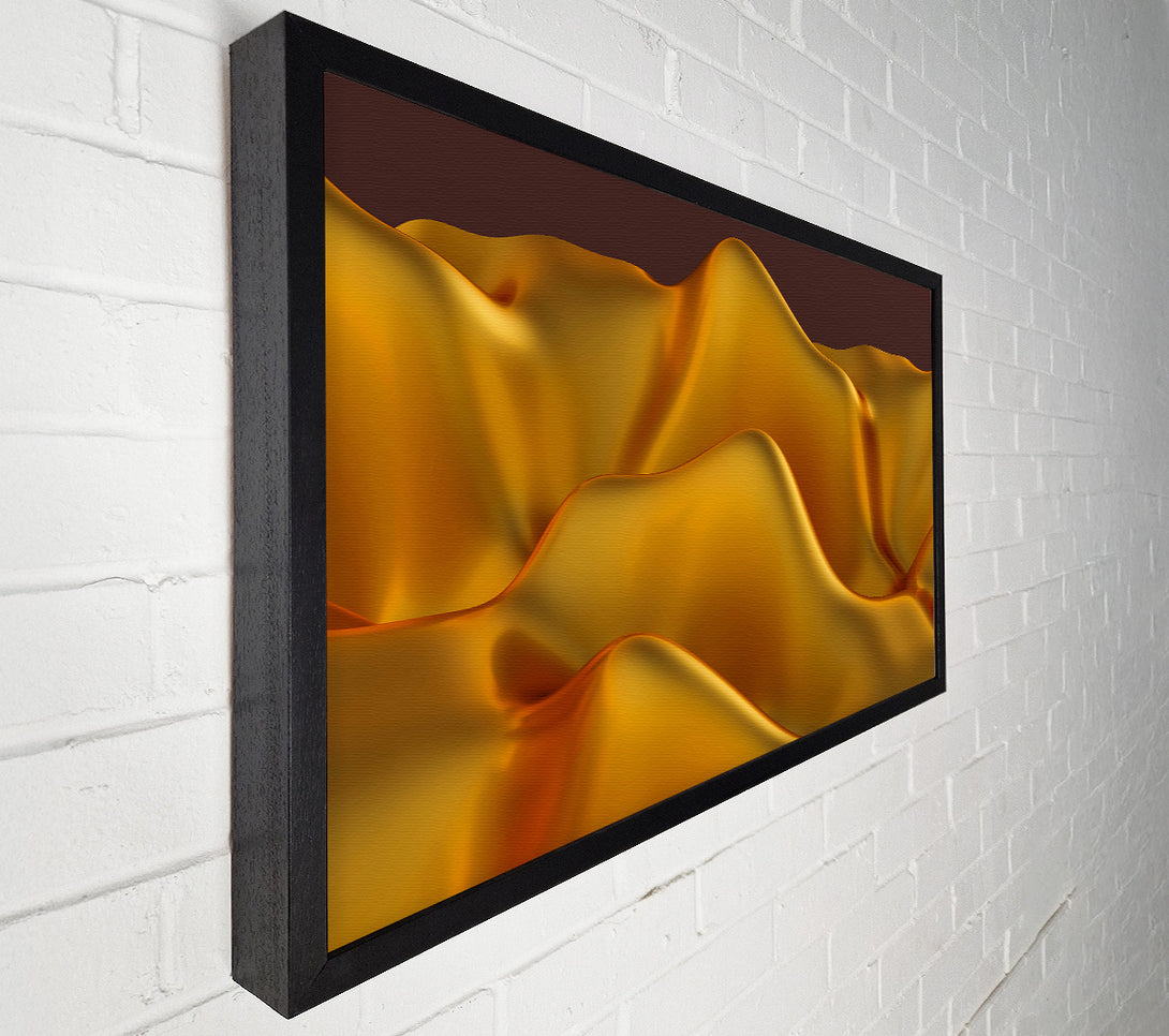  A Canvas Print of Golden Abstract Flow Canvas Print