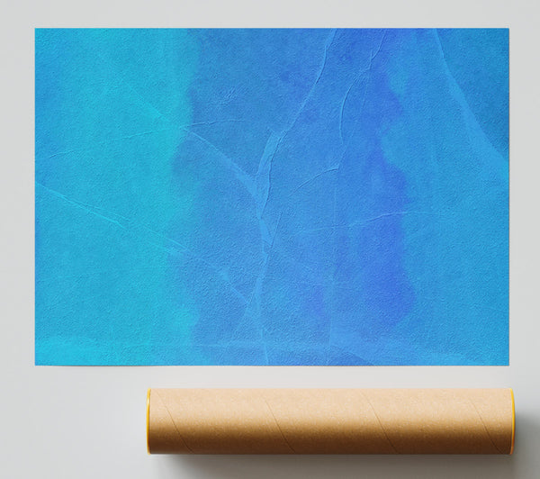 Azure Cracked Dreams Print