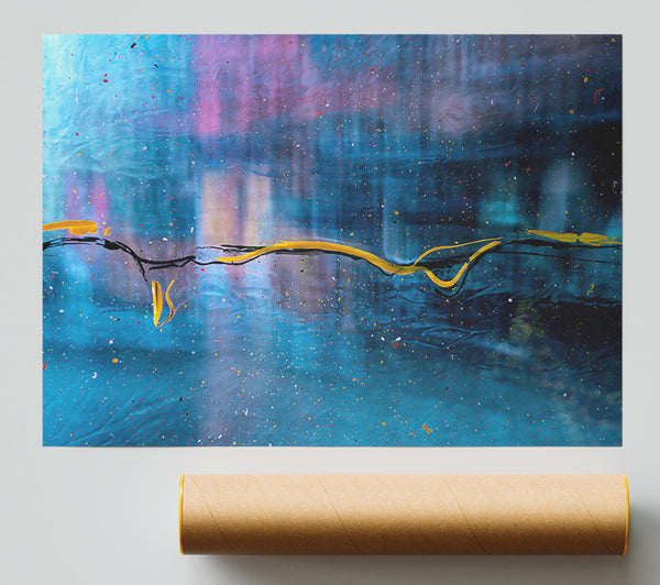 Blue Water Reflections Print