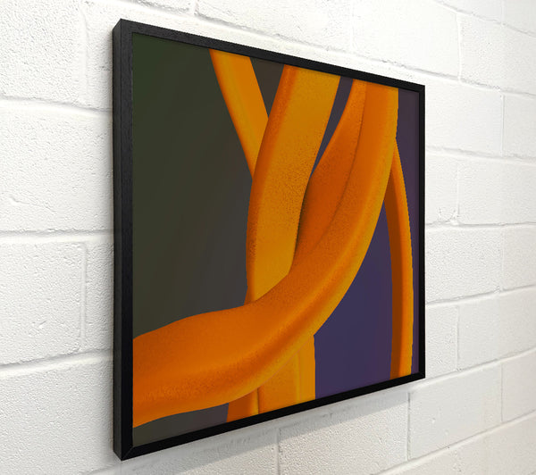 Amber Abstract Curves