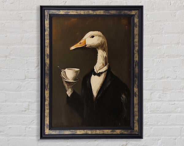 Formal Goose Framed Print