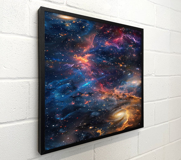 Orange Cosmic Nebula