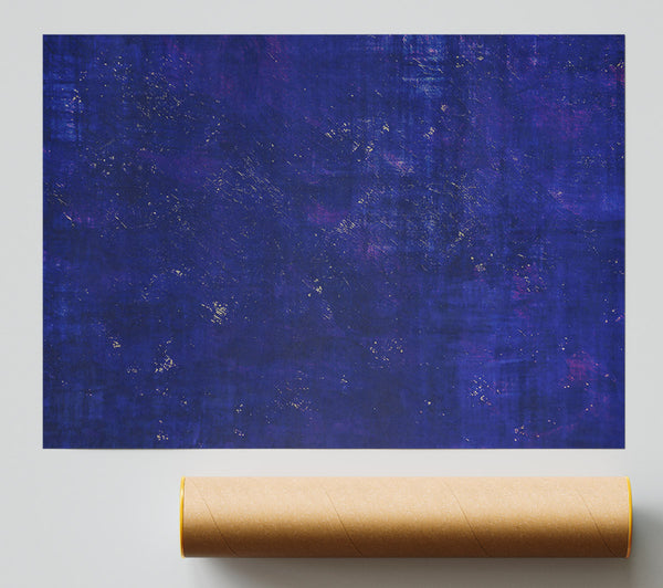 Indigo Hues And Dust Print