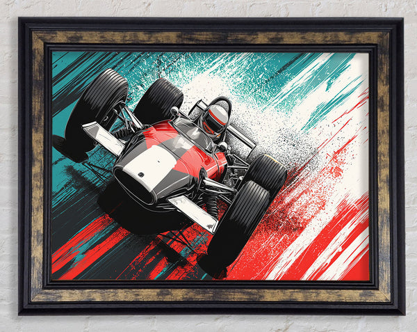 Formula One Blast Framed Print