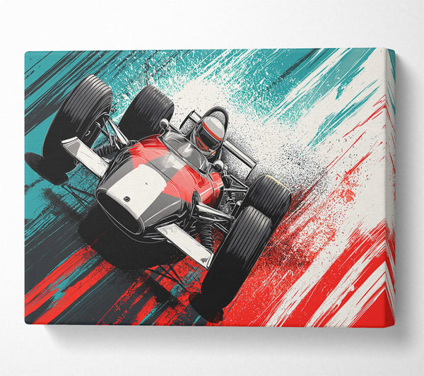  A Canvas Print of Formula One Blast Canvas Art
