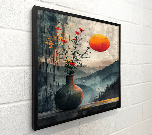 Orange Sunset Vase