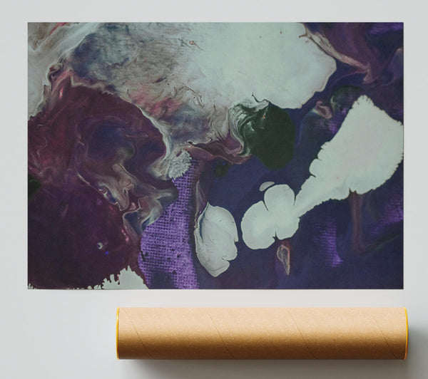Purple Swirls Of Dreams Poster
