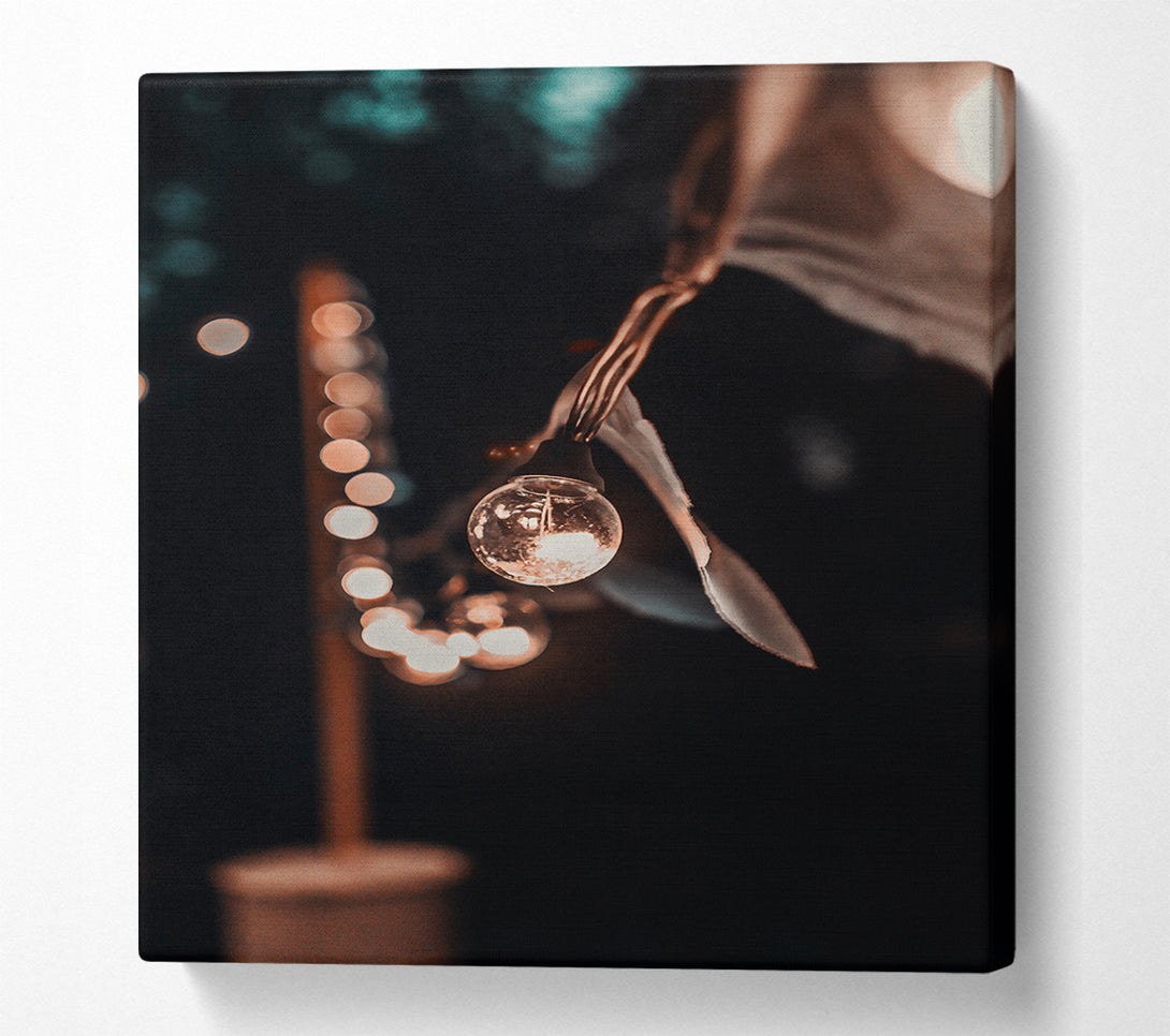  A Canvas Print of Golden Light Glow Canvas Print