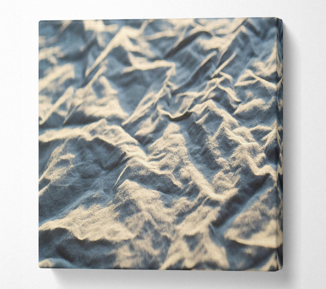  A Canvas Print of Creamy Linen Waves Canvas Wall Art