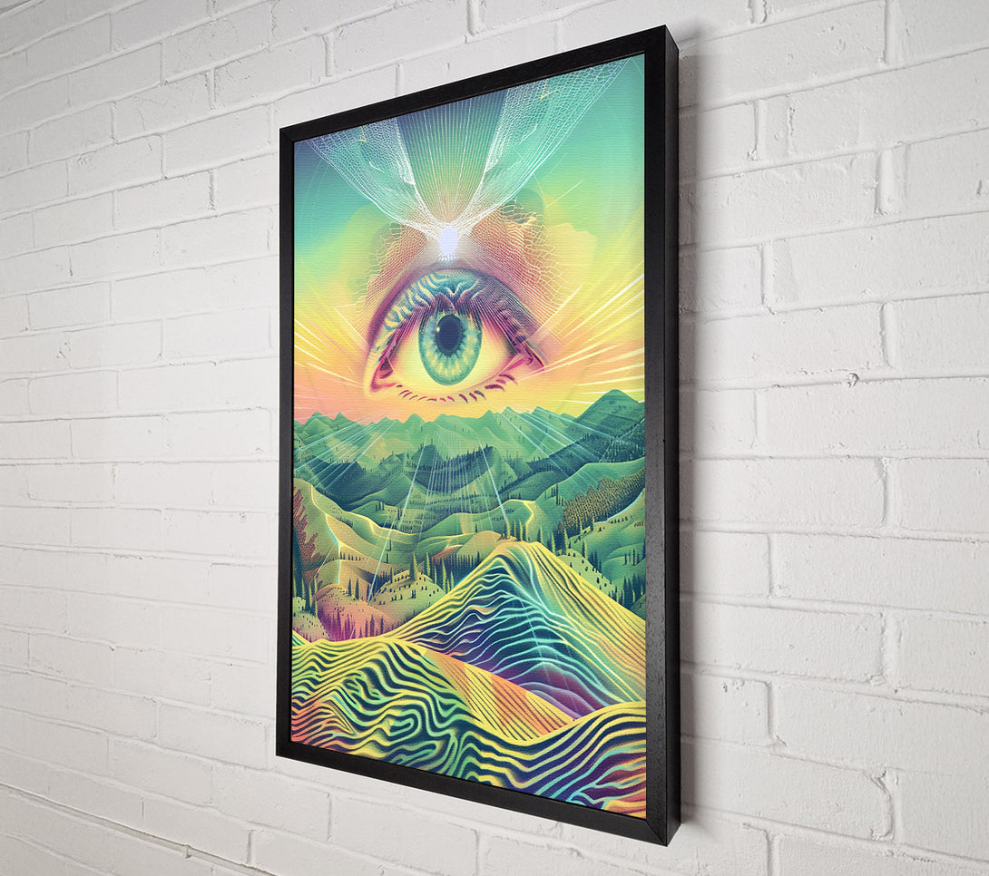  A Canvas Print of Green Eye Of The Hills Canvas Art