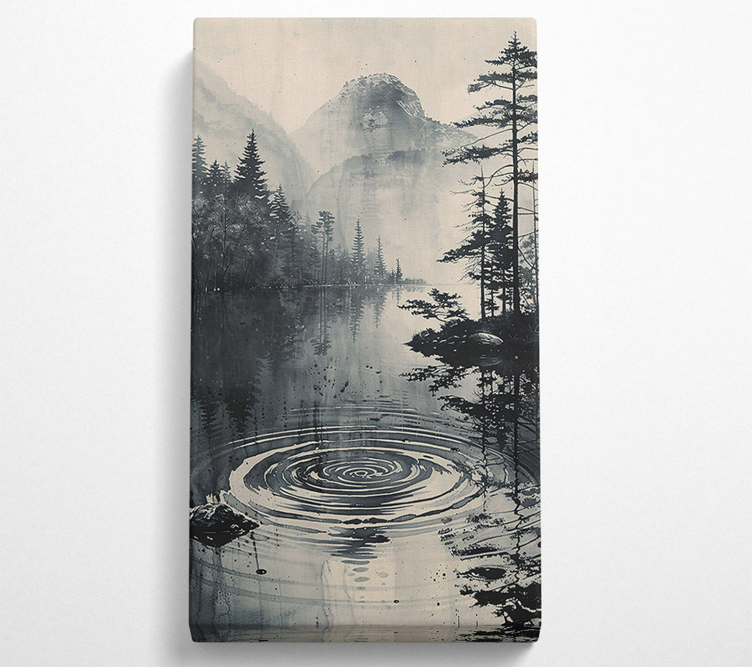  A Canvas Print of Grey Mountain Reflections Canvas Wall Art