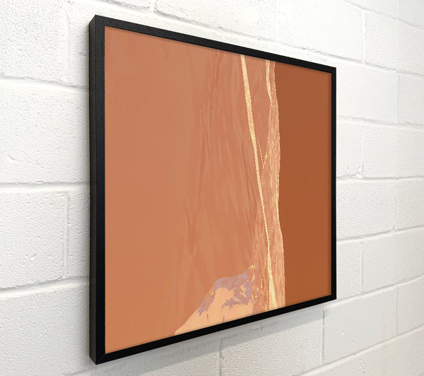 Peach And Gold Stream