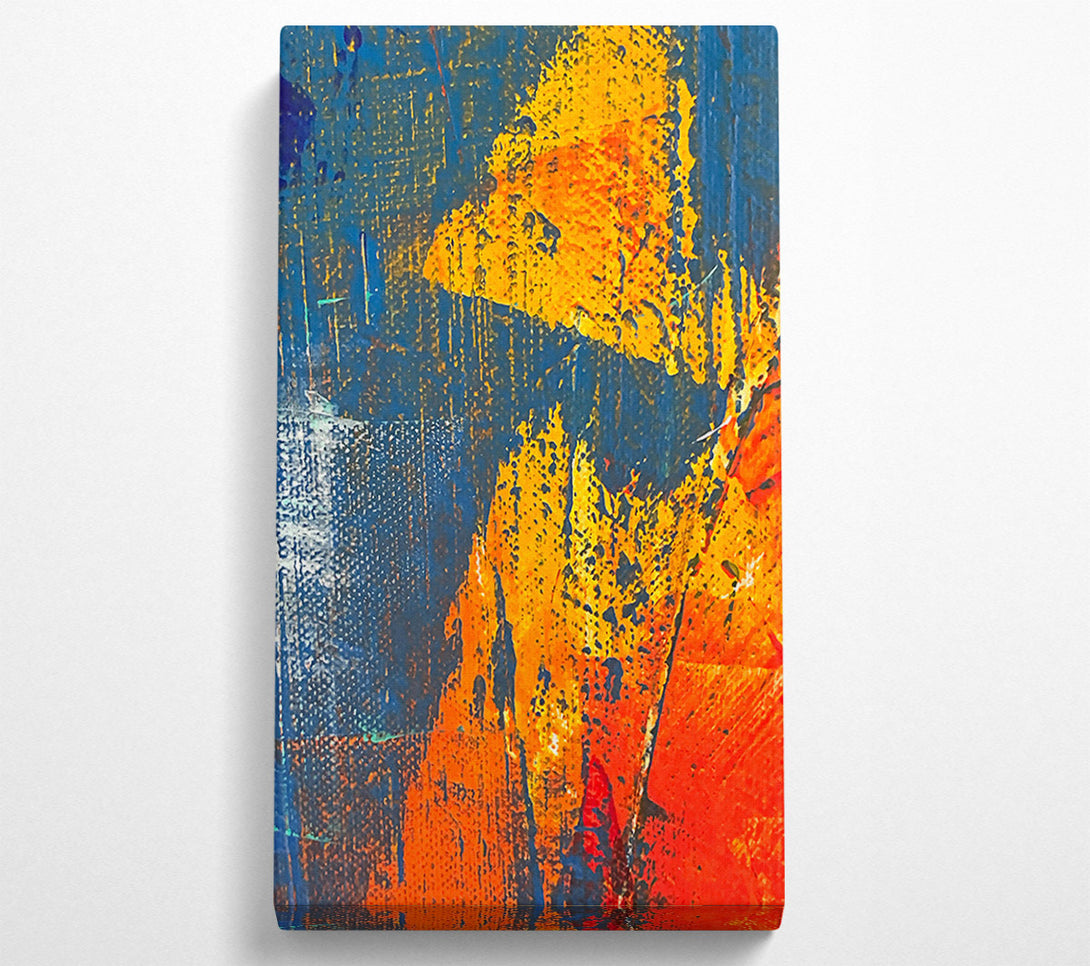  A Canvas Print of Orange Burst Abstract Canvas Art