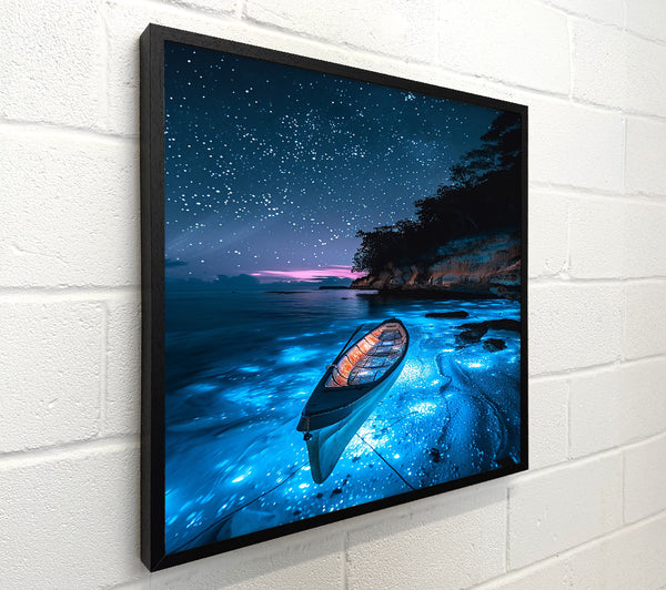 Blue Ocean Night Sky