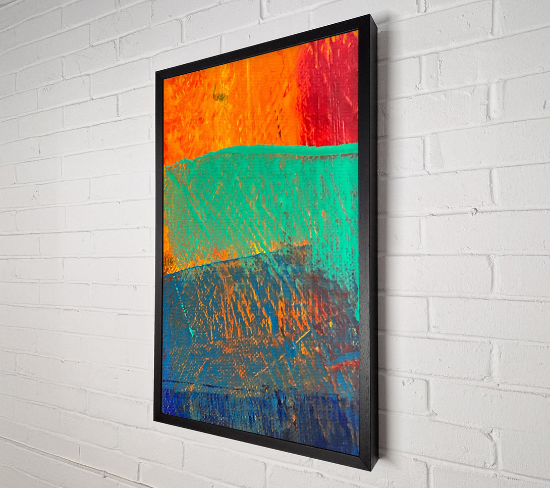  A Canvas Print of Turquoise Sunset Hues Canvas Print