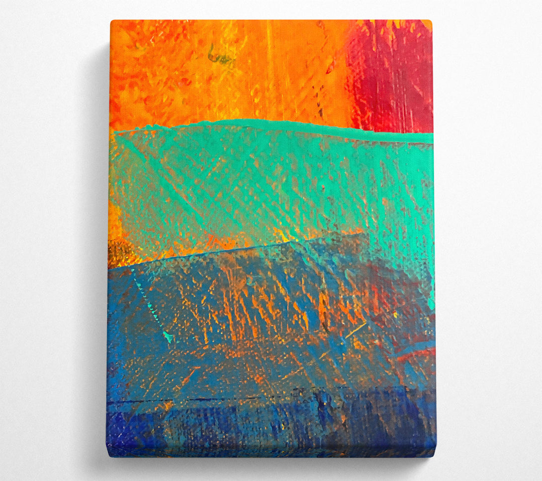  A Canvas Print of Turquoise Sunset Hues Canvas Print