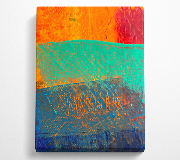  A Canvas Print of Turquoise Sunset Hues Canvas Print