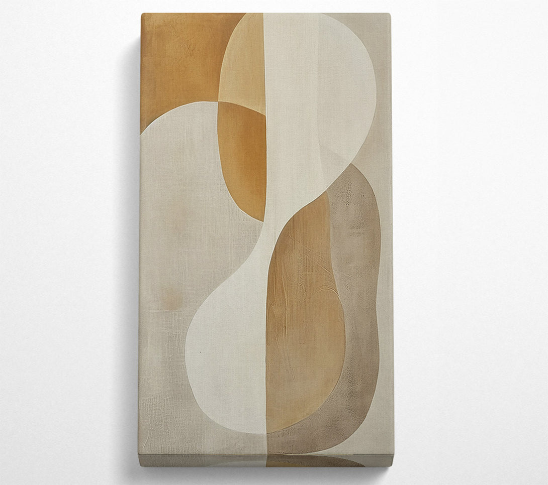  A Canvas Print of Golden Sand Abstract Canvas Art