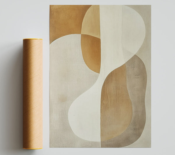 Golden Sand Abstract Giclee Print
