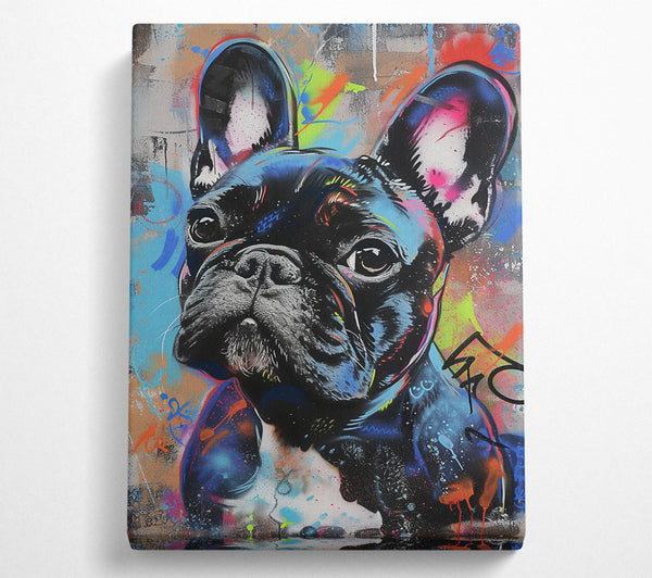  A Canvas Print of French Bulldog Canvas Wall Art