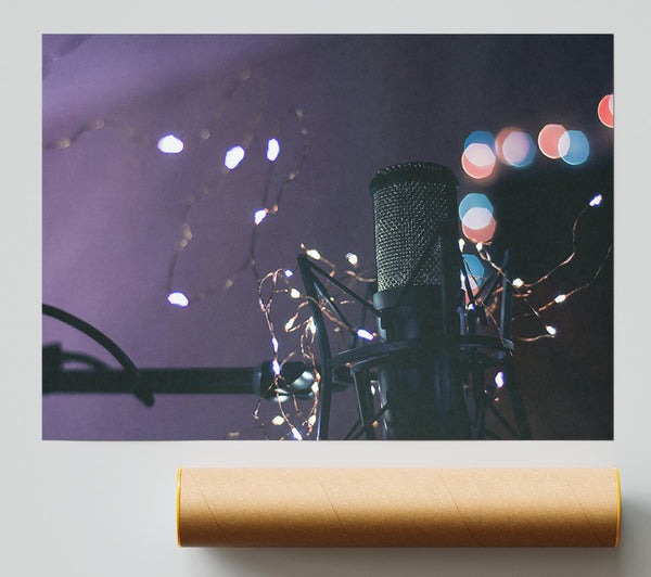 Purple Studio Lights Giclee Print