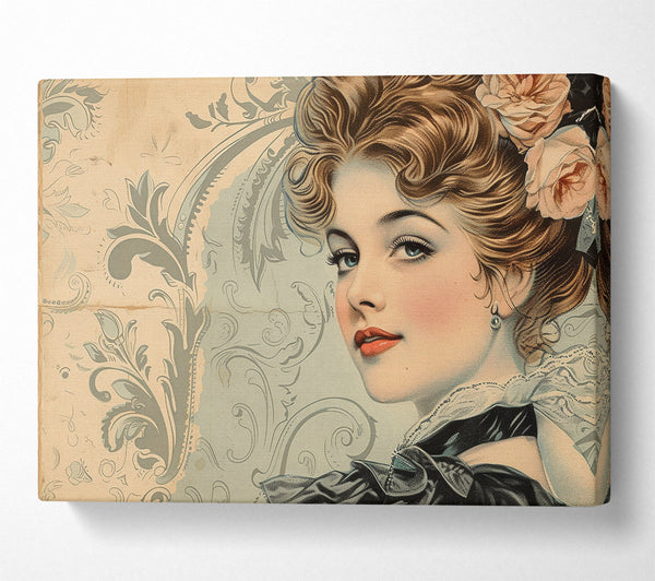 A Canvas Print of French Lady Canvas Art