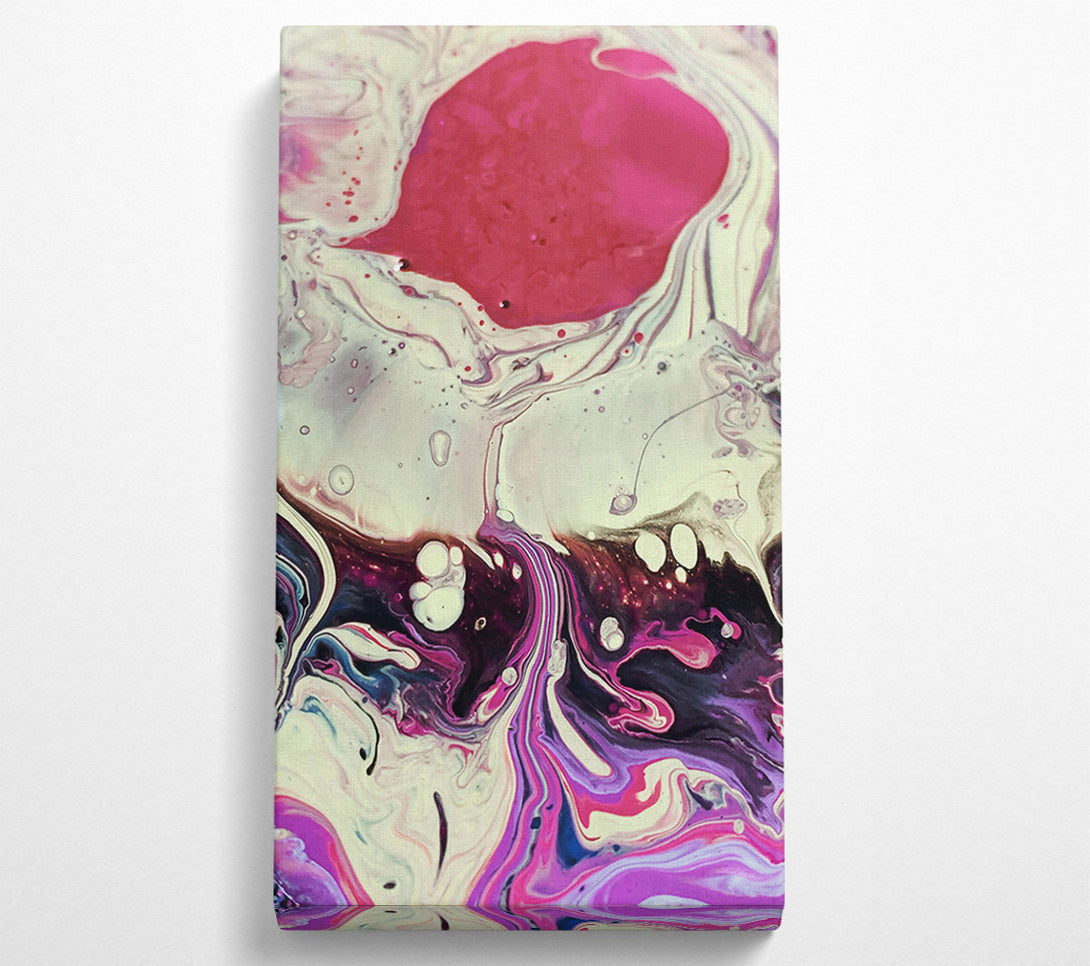 A Canvas Print of Crimson Swirls And Drips Canvas Print