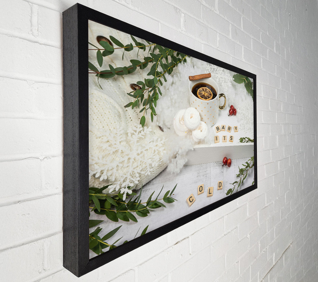  A Canvas Print of White Winter Warmth Canvas Art
