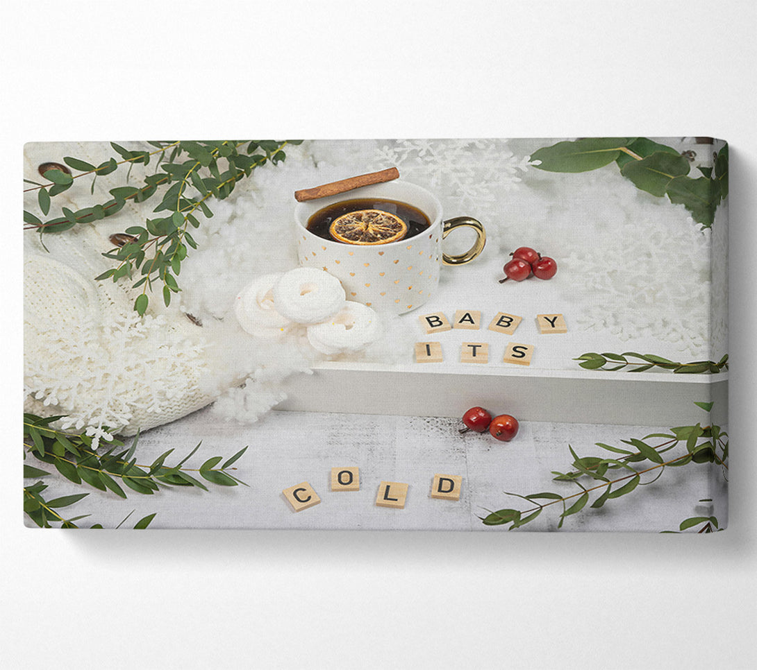  A Canvas Print of White Winter Warmth Canvas Art