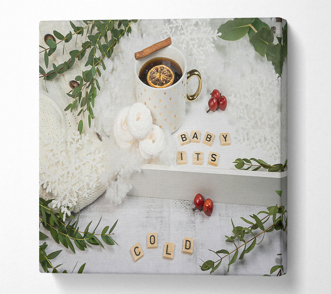  A Canvas Print of White Winter Warmth Canvas Art