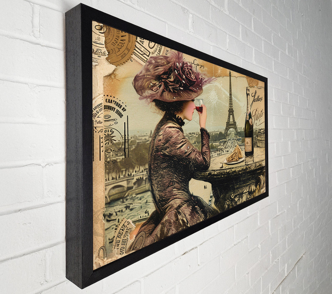  A Canvas Print of French Postcard Canvas Art