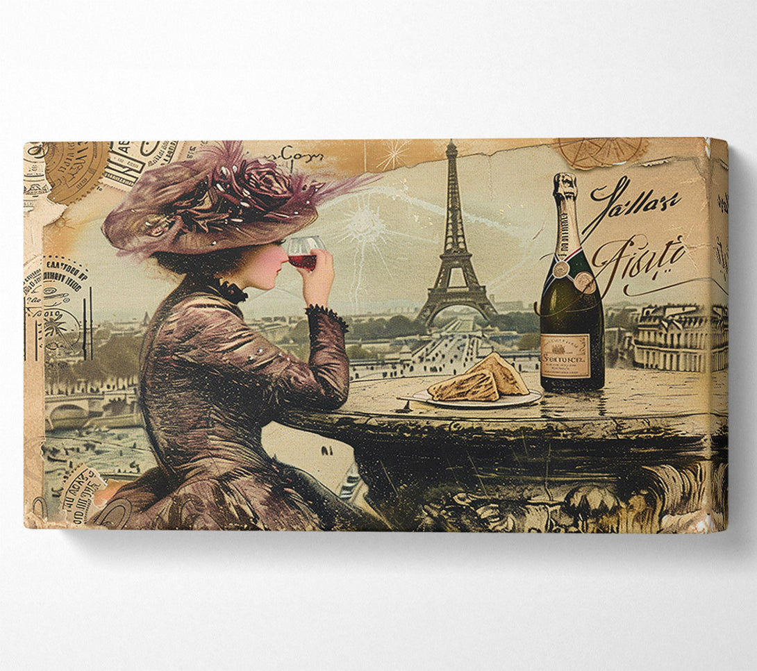  A Canvas Print of French Postcard Canvas Art