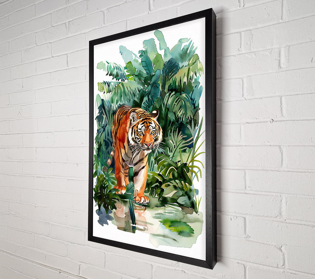  A Canvas Print of Orange Jungle Prowl Canvas Print