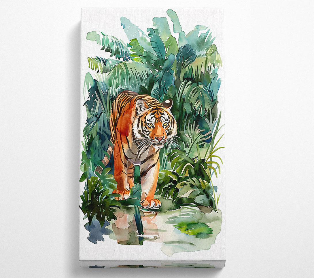  A Canvas Print of Orange Jungle Prowl Canvas Print