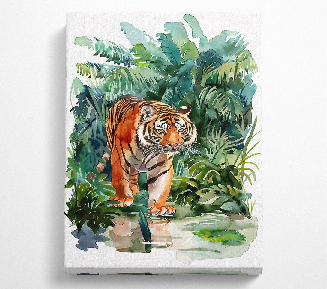 A Canvas Print of Orange Jungle Prowl Canvas Print